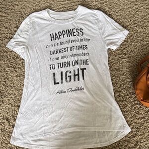 Harry Potter White Dumbledore Quote Tee